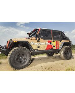 Rugged Ridge 11504.18 XHD Rock Sliders for 07-18 Jeep Wrangler Unlimited JK 4 Door