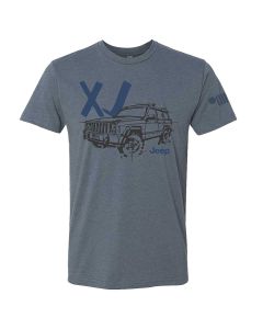 Jeep Merchandise  Mens Jeep XJ LDD Series T-Shirt in Indigo 