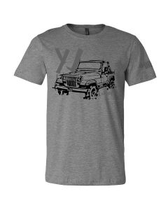 JEEP LDD SERIES YJ TSHIRT GRAY S