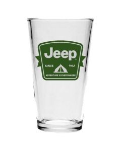 Jeep Merchandise  Jeep Tent Badge Pint Glass 