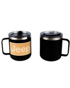 JEEP MUG PWDR CT CAMP BLK W WOOD JEEP