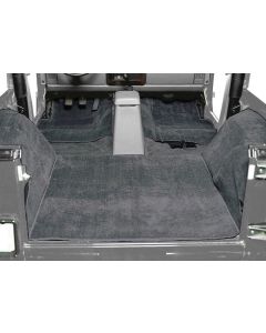 Seatz Manufacturing 79800-19 Indoor/Outdoor Carpet Set in Charcoal Gray for 04-06 Jeep Wrangler TJ Unlimited