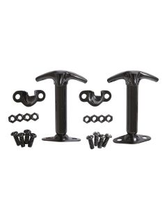 Smittybilt 7601 Hood Catch Kit in Black for 42-95 Jeep CJ & Wrangler YJ
