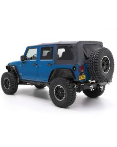 Smittybilt 9080235 Replacement Soft Top with Tinted Windows in Black Diamond for 07-09 Jeep Wrangler Unlimited JK 4 Door