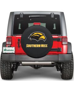 HBS TIRE COVER SOUTHERN MISS 34X8 BLK
