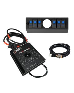 SourceLT w/ Opening (2-1/16") for AeroForce Gauge - Jeep 2009-2018 Wrangler JK (Color: Blue)