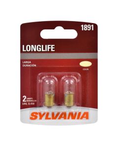 Sylvania 1891LL.BP2 #1891 Long Life Mini  2 Pack Pack 