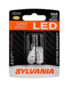 Sylvania 194ALED.BP2 #194A Amber Zevo LED Mini 2 Pack 