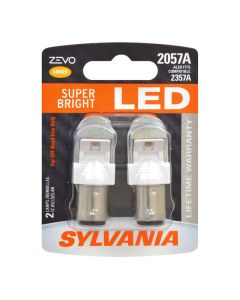 Sylvania 2057ALED.BP2 #2057A Amber Zevo LED Mini 2 Pack 