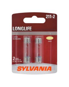 Sylvania 211-2LL.BP2 #211-2 White Long Life Mini Bulb 2 Pack 