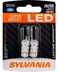 Sylvania 2825BLED.BP2 #2858B Blue Zevo LED Mini Bulb 2 Pack 