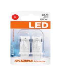 Sylvania 3157RSL.BP2 #3157R Red SYL LED Mini Bulb 2 Pack 