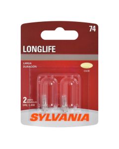 Sylvania 74LL.BP2 #74 Long Life Mini Bulb 2 Pack 