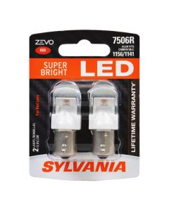Sylvania 7506RLED.BP2 #7506R Red Zevo LED Mini Bulb 2 Pack 