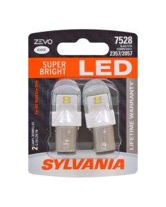 Sylvania 7528LED.BP2 #7528 White Zevo LED Mini Bulb 2 Pack 