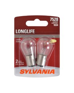 Sylvania 7528LL.BP2 #7528 White Long Life Mini Bulb 2 Pack 