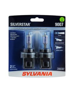 Sylvania 9007ST.BP2 #9007 SilverStar Halogen Headlight Bulb 2 Pack 