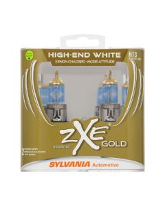 Sylvania H13SZG.BP2 #H13 SilverStar zXe Gold Halogen Headlight Bulb 2 Pack 