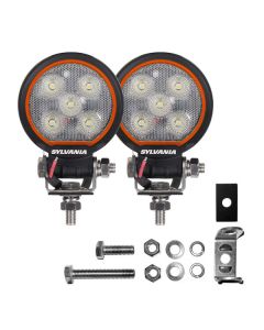 Sylvania RGRND3INFL.BX2 Rugged 3 Inch LED Pod Round - Flood Light Pair 