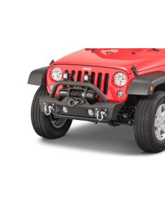 TACTIK  Stubby Front Bumper with Hoop for 07-18 Jeep Wrangler JK