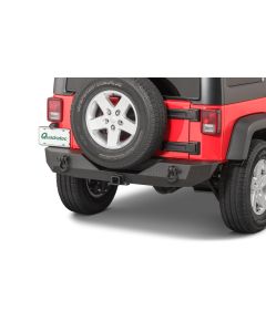 TACTIK  HD Rear Bumper with 2" Receiver Hitch for 07-18 Jeep Wrangler JK