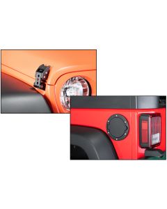 Tactik Hood Catch Non Locking Fuel Door Combo 3 Hole JK