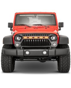 TACTIK  Reef Shark Grille with LED Running Lights for 07-18 Jeep Wrangler JK