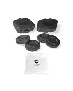 Teraflex 1959300 1/2" Bump Stop Strike Pad Shim Kit for 18-19 Jeep Wrangler JL