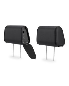 Headrest safe unit (Left-Hand Driver) and non-safe unit, standard size, black cloth