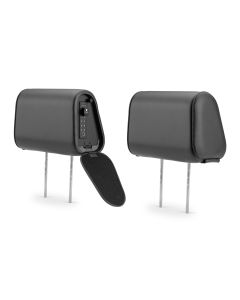 Headrest safe unit (Left-Hand Driver) and non-safe unit, standard size, black vinyl
