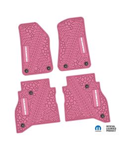 NGTT45013648 - 20-23 Jeep Gladiator Front and RearTire Tread/Scorched Earth Scene w/ Rubicon Insert - Pink w/ White Insert