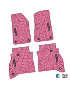 NGTT45015600 - 20-23 Jeep Gladiator Front and RearTire Tread/Scorched Earth Scene w/ Willys Insert - Pink w/ Black Insert