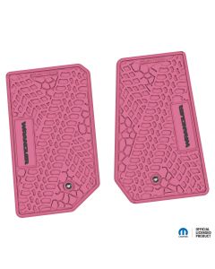 NGTT02024600 - 07-13 Jeep JK 2 Dr Front -Tire Tread/Scorched Earth Scene w/ Wrangler Insert - Pink w/ Black Insert