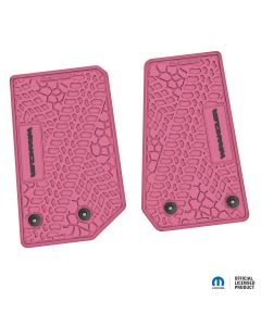 NGTT04024600 - 14-18 Jeep JK 2 Dr Front -Tire Tread/Scorched Earth Scene w/ Wrangler Insert - Pink w/ Black Insert