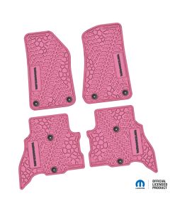 NGTT46024600 - 21-23 Jeep 4xe Front and RearTire Tread/Scorched Earth Scene w/ Wrangler Insert - Pink w/ Black Insert