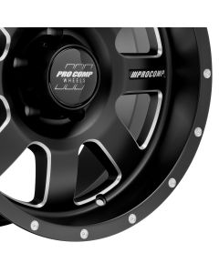 Pro Comp  Trilogy Wheel in Satin Black with Machined Edges for 07-18 Jeep Wrangler JK and 99-18 Grand Cherokee WJ, WK, & WK2
