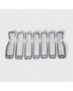 TRIM ILLUSION GRILLE OVERLAY 18-23 JL SAHARA/RUBICON CHROME