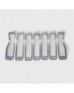 TRIM ILLUSION GRILLE OVERLAY 18-23 JL SAHARA/RUBICON CHROME