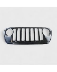 Trim Illusion ABS6814BLK Delete Grille Overlay - in Black for 2020-2023 Jeep Gladiator Sport, Sport S, or Texas Trail