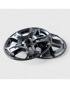 Trim Illusion WSK706-17BLK 10 PCS Gloss Black Snap-on Wheel Skin Set for 18-23 Jeep Wrangler JL