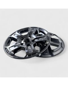 Trim Illusion WSK706-17BLK 10 PCS Gloss Black Snap-on Wheel Skin Set for 18-23 Jeep Wrangler JL