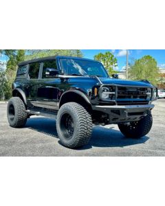 Turn Offroad FD2-M1 Steel Fender Flares with Marker Lights for 21-26 Ford Bronco