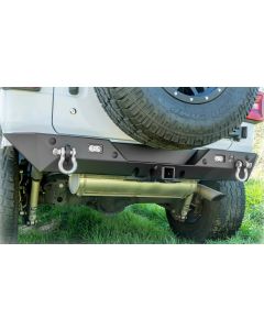Turn Offroad JLRB-02 Rear Bumper with LED Pod Lights & Receiver Hitch for 18-26 Jeep Wrangler JL