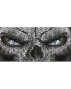 UTS JL SKULL BLUE EYE GRILL INSERT WITH TRAIL CAMERA