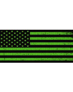 UTS JK DISTRESSED BLK/GREEN GRILLE INST