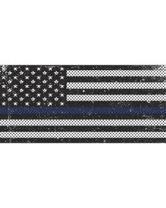 UTS JL BLK WHT BLUE LINE GRILL INSERTS