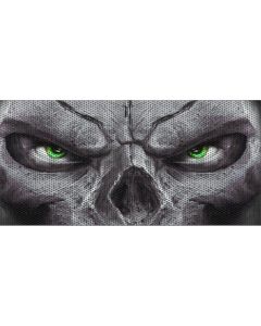 UTS JK SKULL GREEN EYE GRILL INSERT