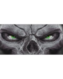 UTS JL SKULL GREEN EYE GRILL INSERT