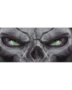 UTS JL SKULL GREEN EYE GRILL INSERT