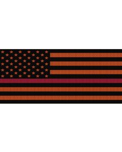 UTS JK BLK/ORANGE RED LINE GRILLE INSRT